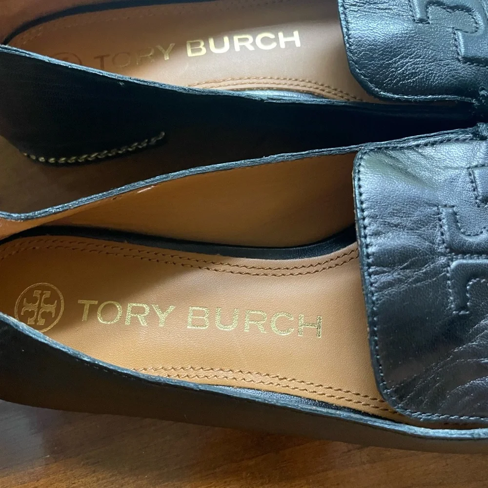 Tory Burch leather loafers size 7.5 - Picture 4 of 5